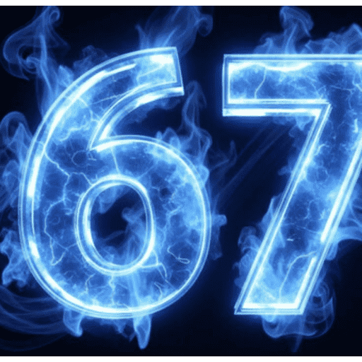 6 7 | six seven 9