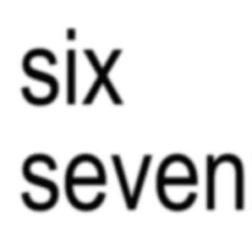 6 7 | six seven 6