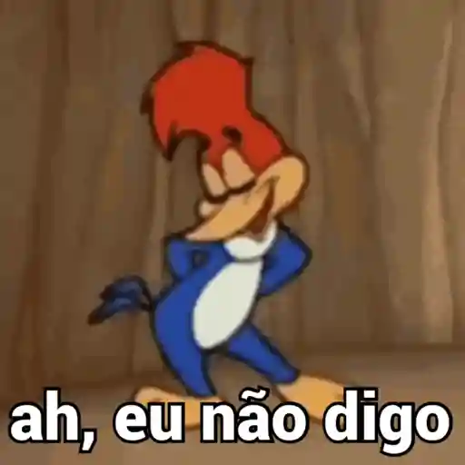 Pica pau reagindo