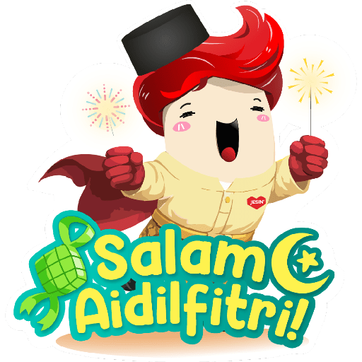 Sticker Raya Meme Jesin Group Raya Sticker 2026