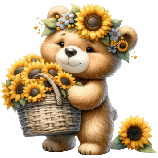 Ursos e flores 7