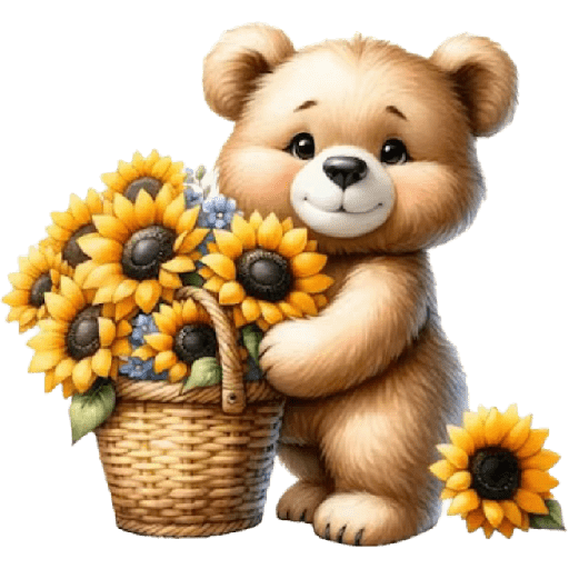 Ursos e flores 8
