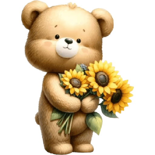 Ursos e flores 13