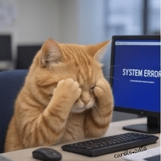 Gatos trabajando 🖥️⌨️🐈😾