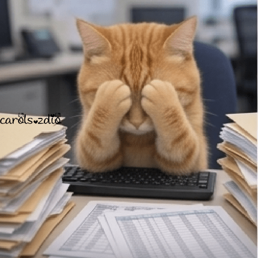 Gatos trabajando 🖥️⌨️🐈😾 11
