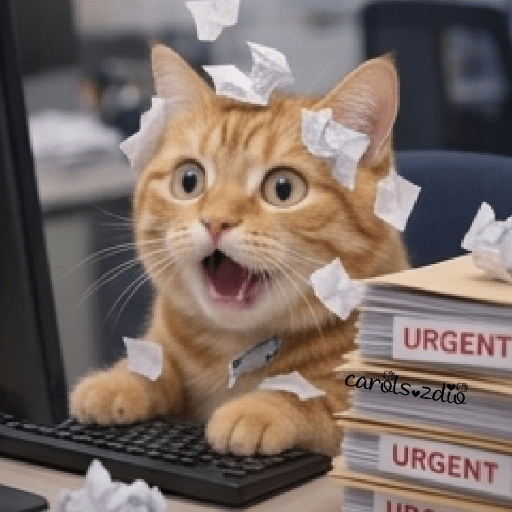Gatos trabajando 🖥️⌨️🐈😾 8