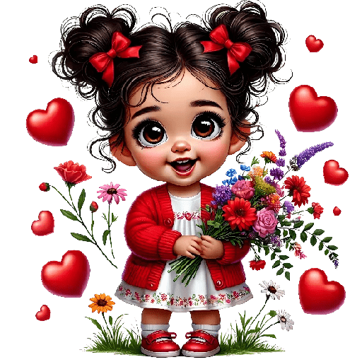 ❤️🎀 Niñas San Valentín 🎀❤️