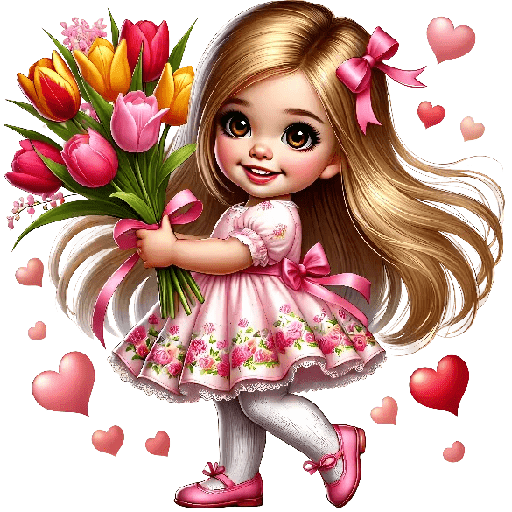 ❤️🎀 Niñas San Valentín 🎀❤️