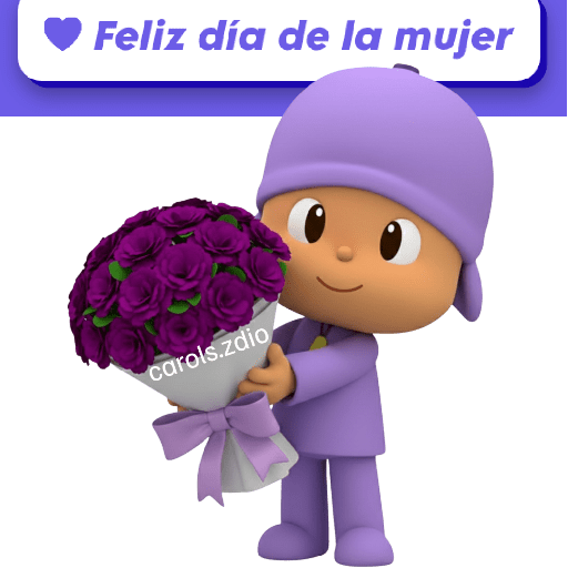 💜🪻Pocoyó Día de la Mujer 8M🪻 9