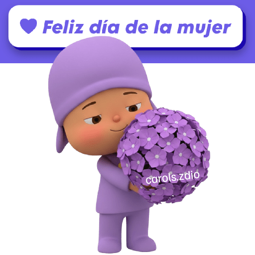 💜🪻Pocoyó Día de la Mujer 8M🪻 12