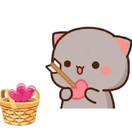 Mochi Peach y Goma Cat 🤍💕🩶 14