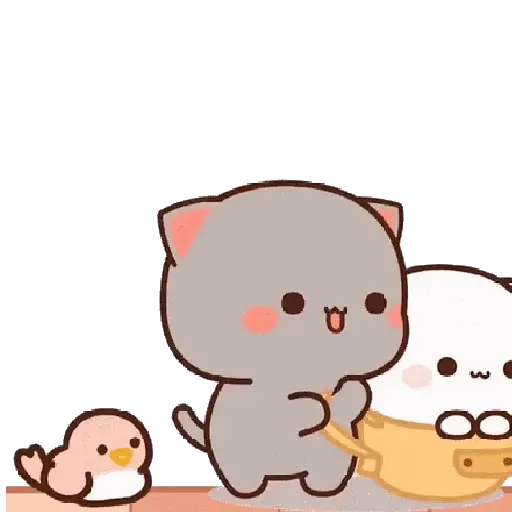 Mochi Peach y Goma Cat 🤍💕🩶 15
