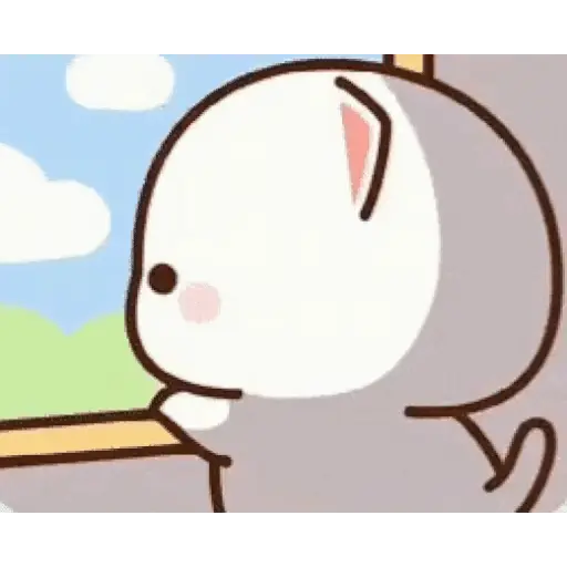 Mochi Peach y Goma Cat 🤍💕🩶 5