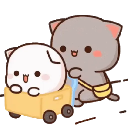 Mochi Peach y Goma Cat 🤍💕🩶 9