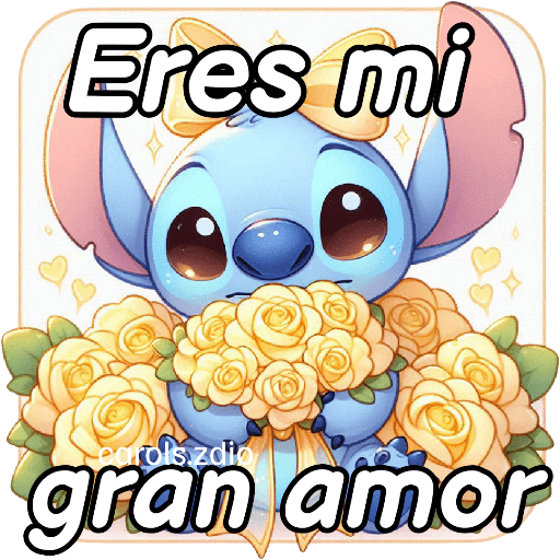 🌻🌼 Stitch Flores Amarillas 🌼🌻