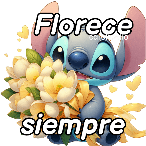 🌻🌼 Stitch Flores Amarillas 🌼🌻