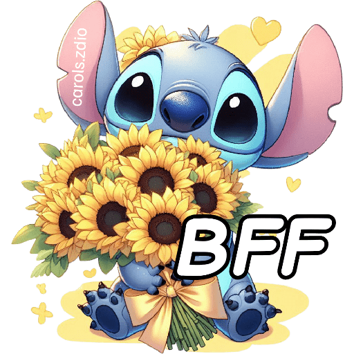 🌻🌼 Stitch Flores Amarillas 🌼🌻