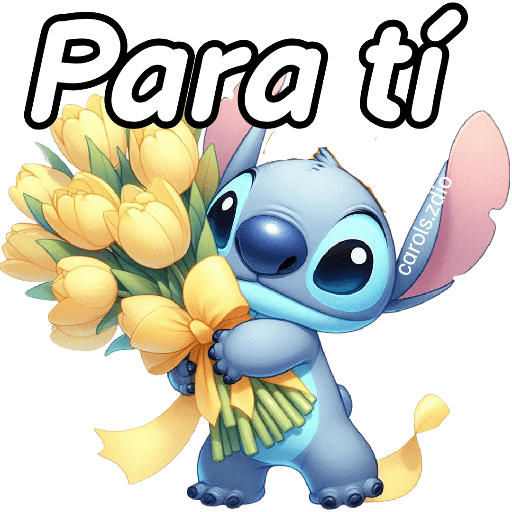 🌻🌼 Stitch Flores Amarillas 🌼🌻