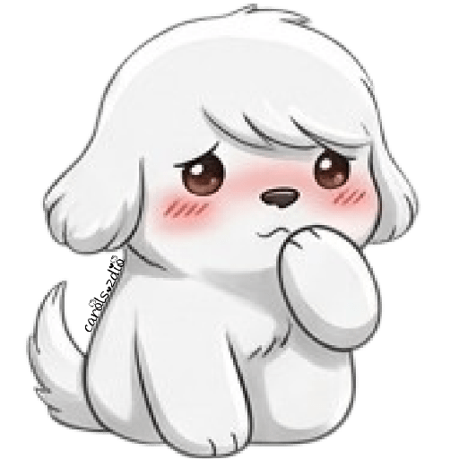 Cute Dog 🐶 Perrito Blanco 🆕5️⃣