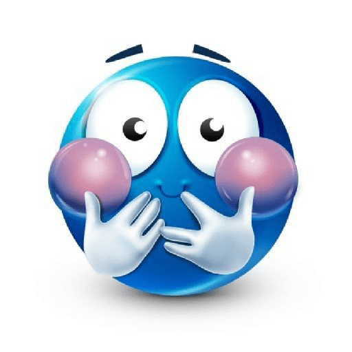 Emoji azul 2