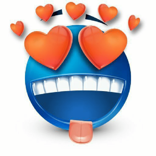 Emoji azul 3