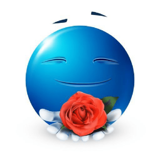 Emoji azul 4