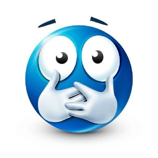 Emoji azul 5