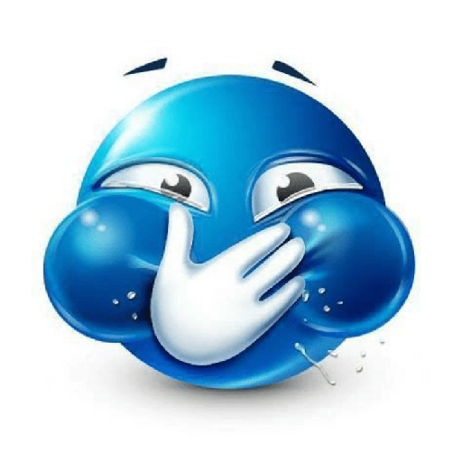 Emoji azul 10