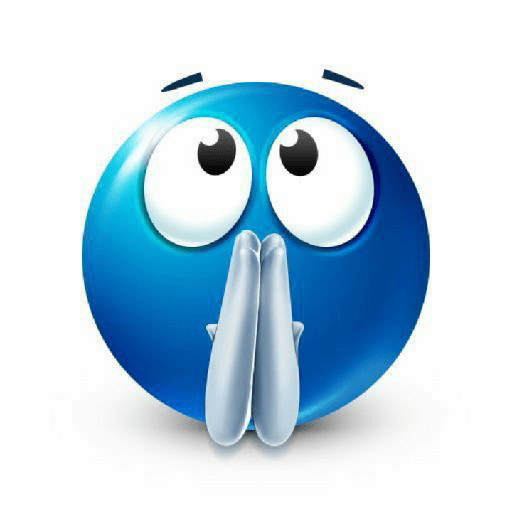 Emoji azul 11