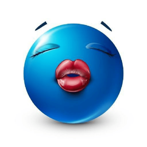 Emoji azul 12