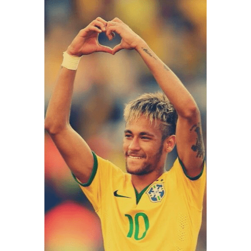 Neymar fazendo coração 🫶🏽 2