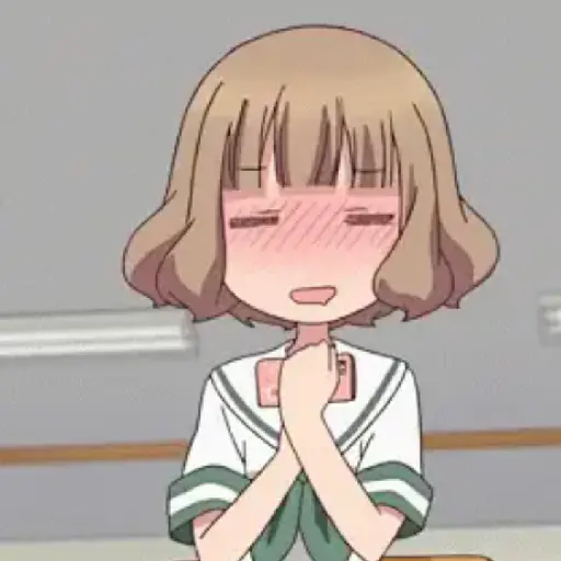 Vergonha corada anime 8