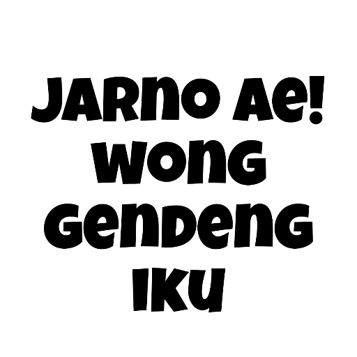 Kata kata Jowo 1
