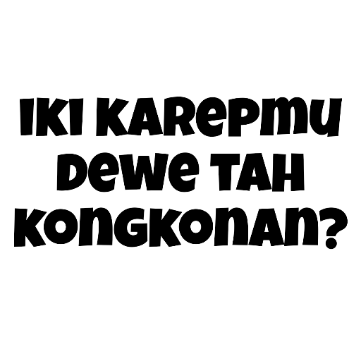 Kata kata Jowo 10