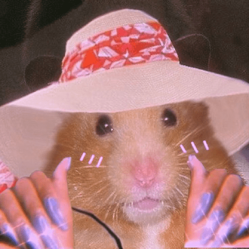 Hamster maquiando 🐹 1
