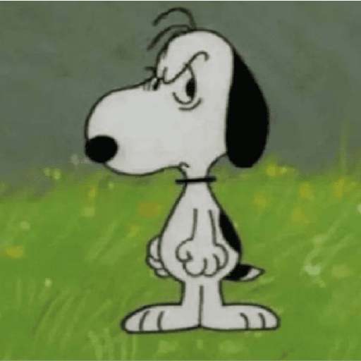 Snoopy irônico ❤️