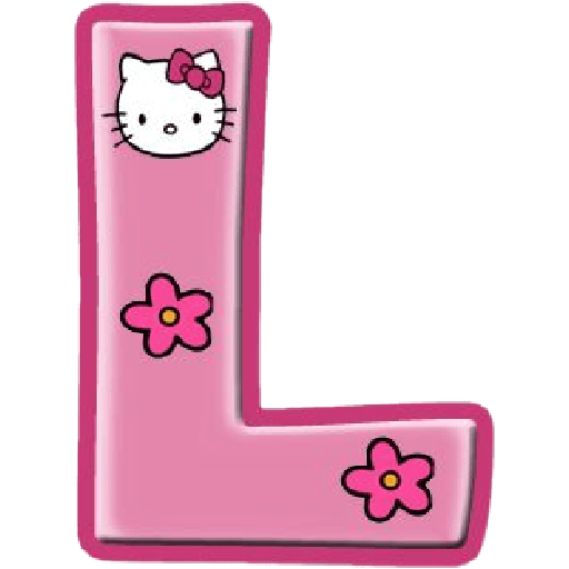 Letras Coquette Hello Kitty🎀🌸 sticker