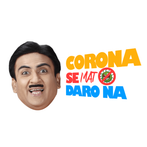 TMKOC Corona Stickers