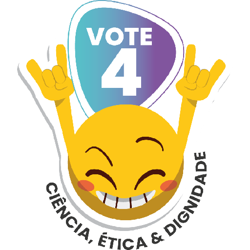 Chapa Sticker Vote Chapa 4 CRM-DF
