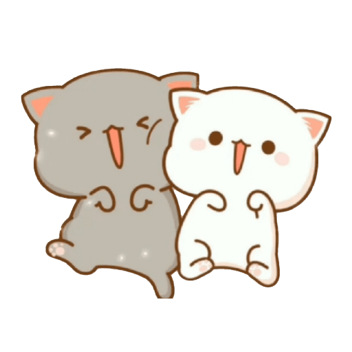 Mochi Cats Peach And Goma 1 sticker