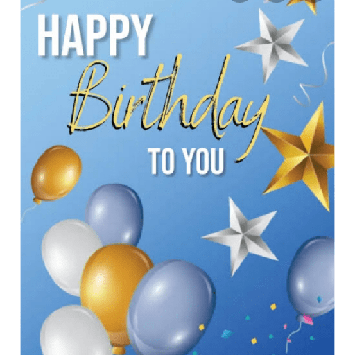 Happy birthday stickers