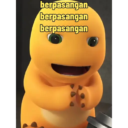 Dino Kuning Nailoong Sticker67 28