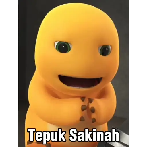 Dino Kuning Nailoong Sticker67 29