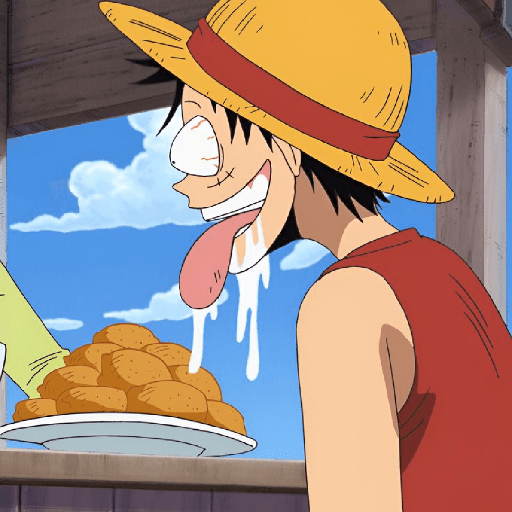 Luffy / @ive_stickers  10