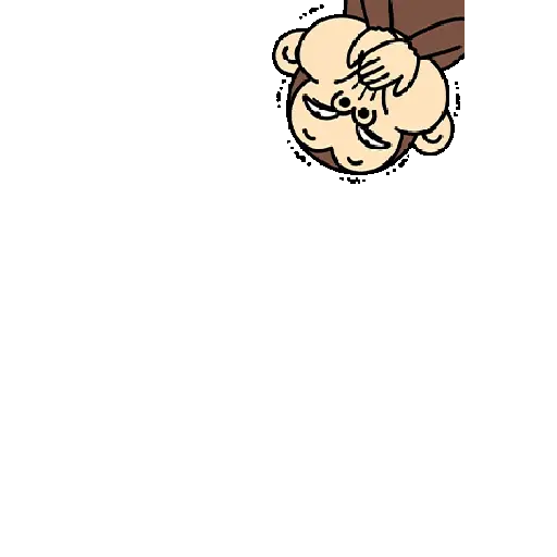Monkey reaction/@ive_stickers  5