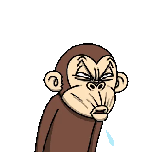 Monkey reaction/@ive_stickers  6