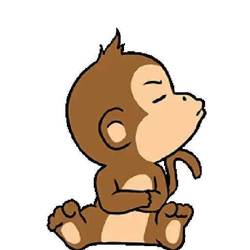Monkey reaction/@ive_stickers  7