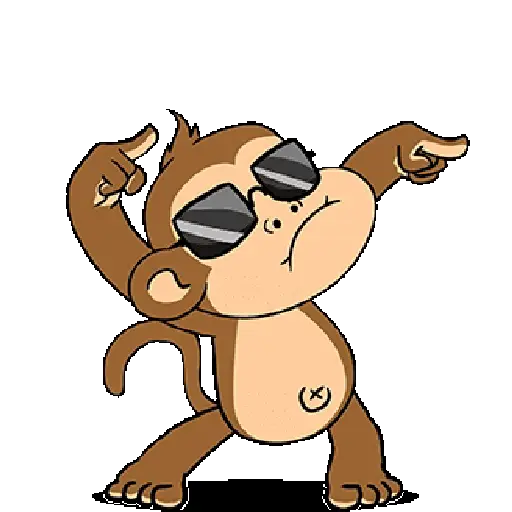 Monkey reaction/@ive_stickers  8