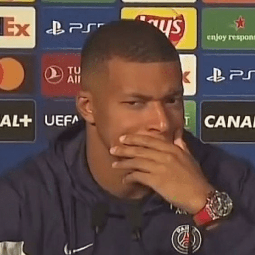 Mbappé memes / @ive_stickers 