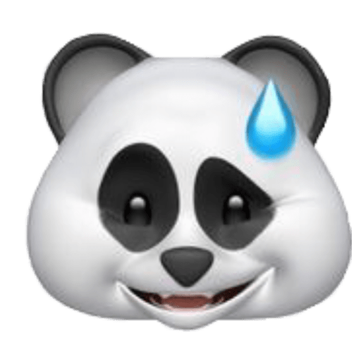 Panda emoji iphone 10